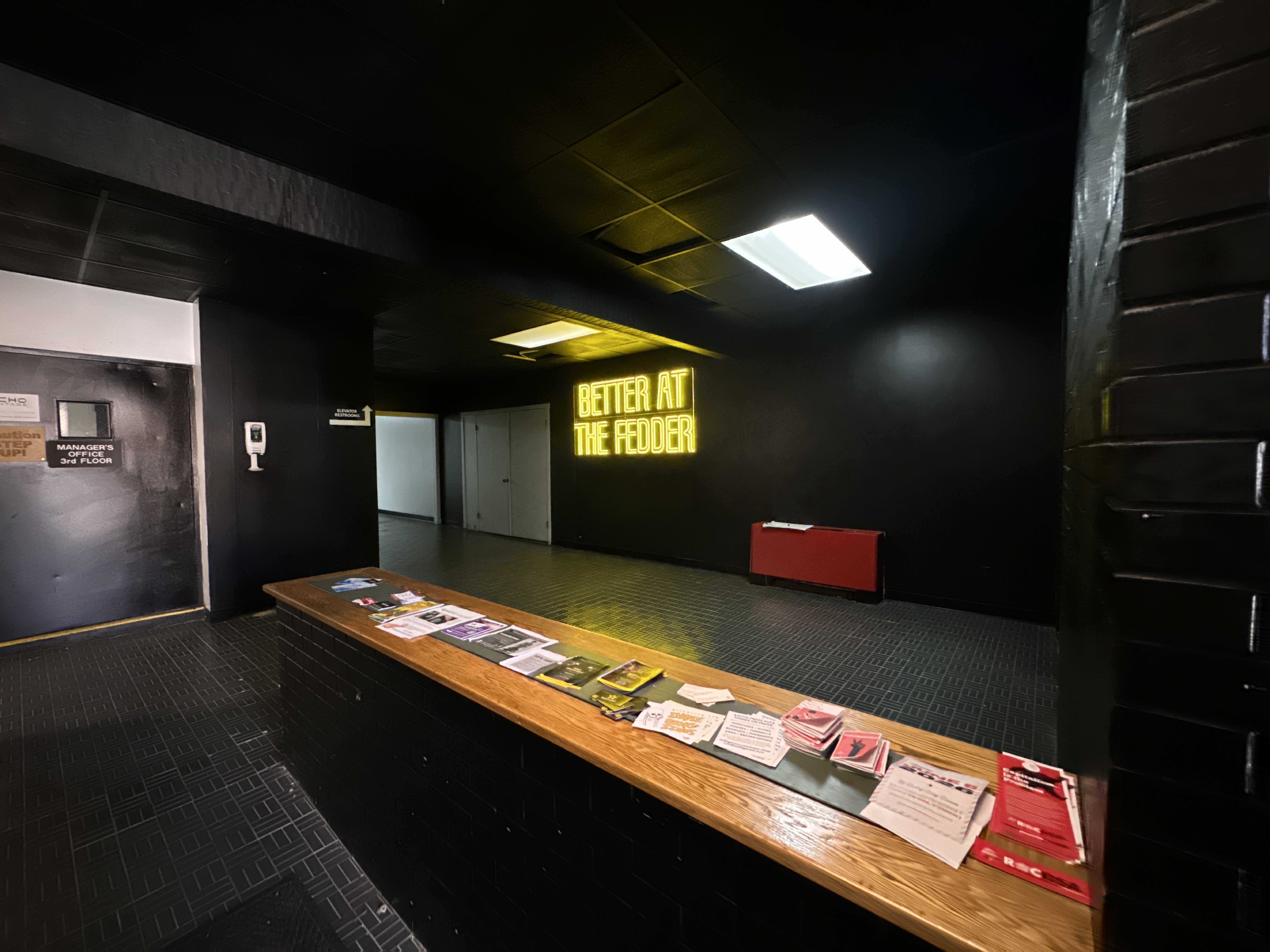 Interior of the entry to the Fedder building 